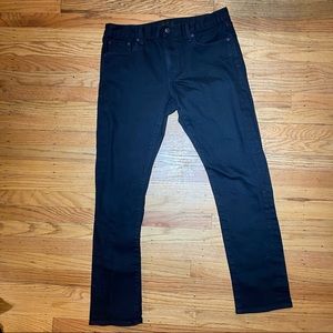 Black skinny Uniqlo stretch jeans 33x32